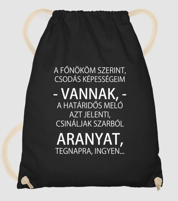  minta fekete pólón