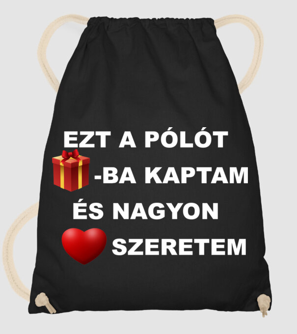  minta fekete pólón