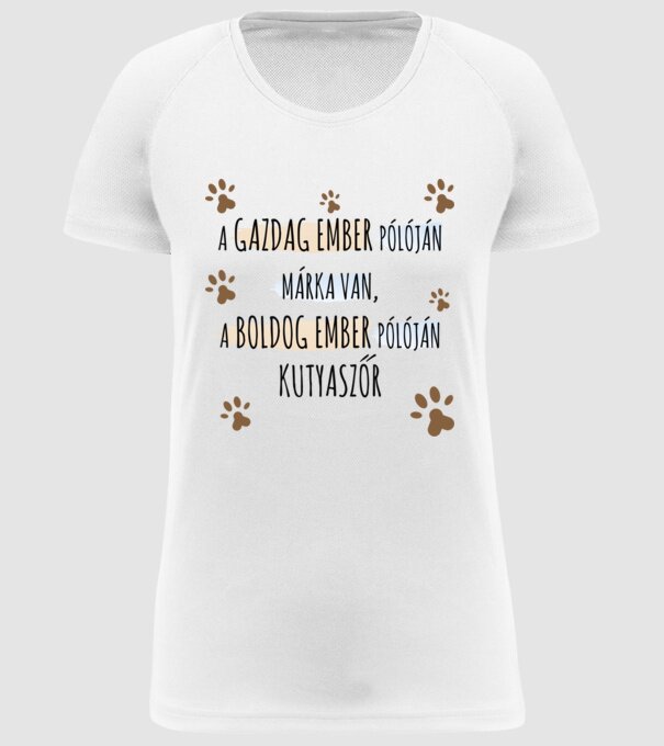  minta fehér pólón