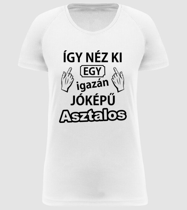  minta fehér pólón