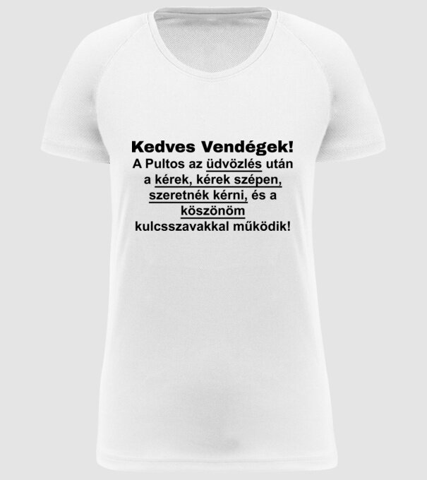  minta fehér pólón