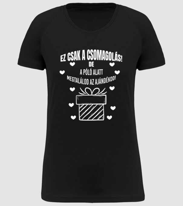  minta fekete pólón