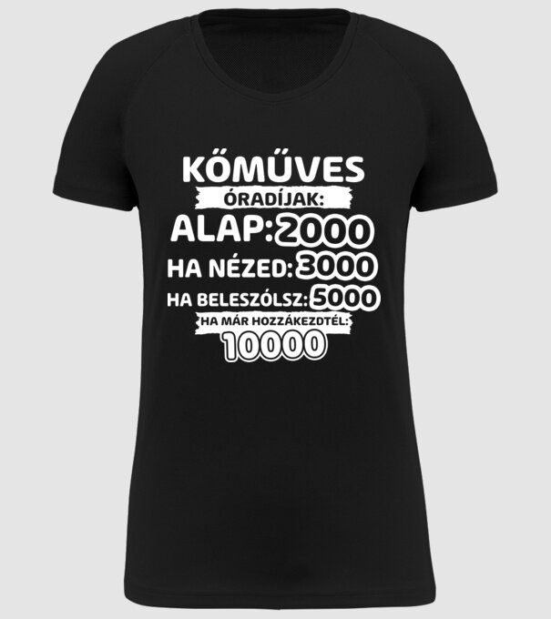  minta fekete pólón