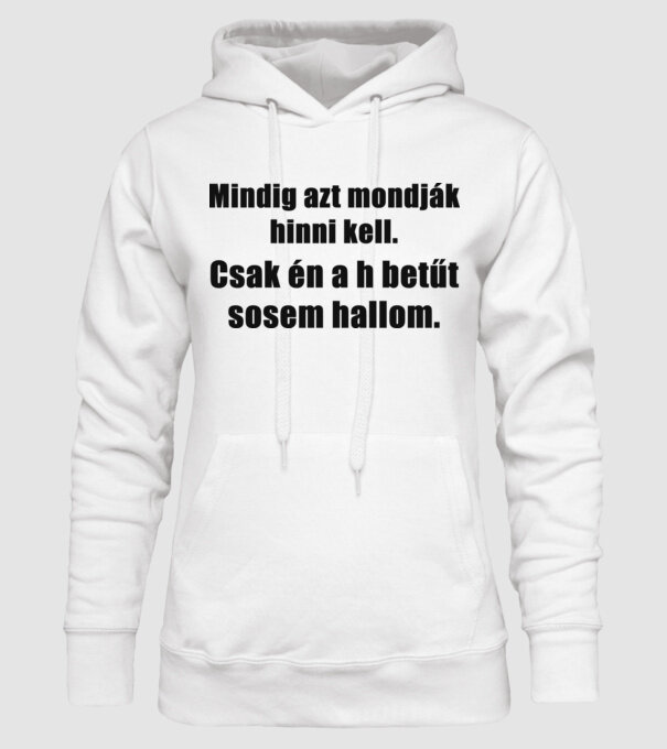  minta fehér pólón