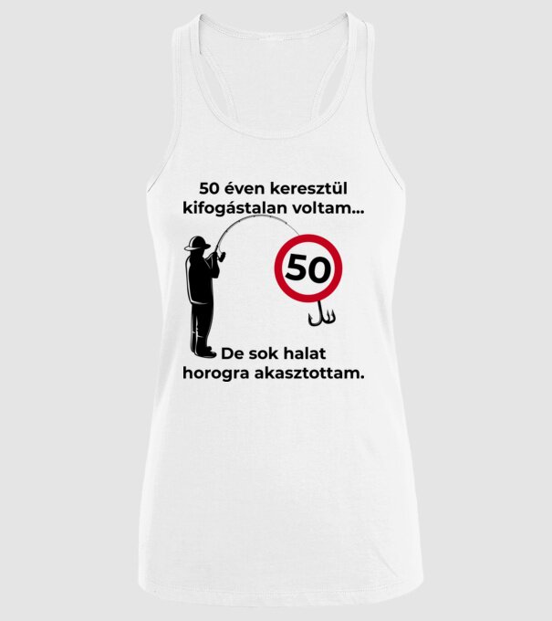  minta fehér pólón