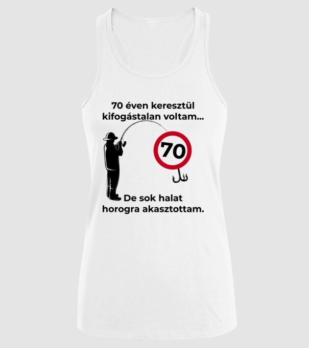  minta fehér pólón