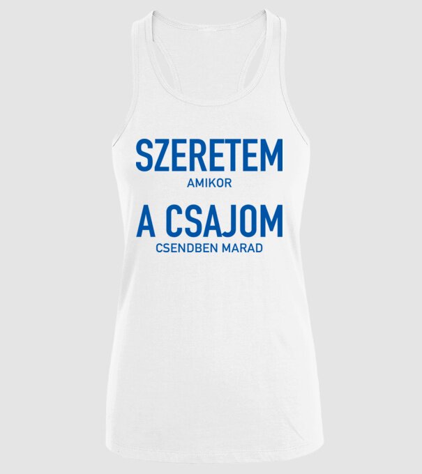  minta fehér pólón