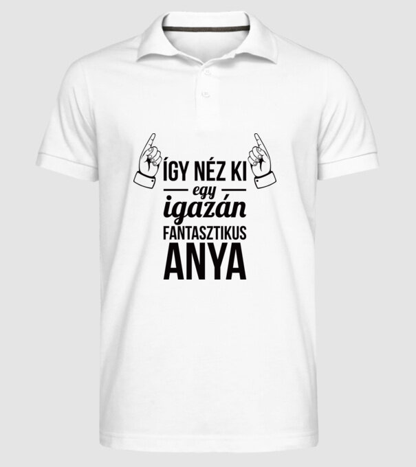  minta fehér pólón