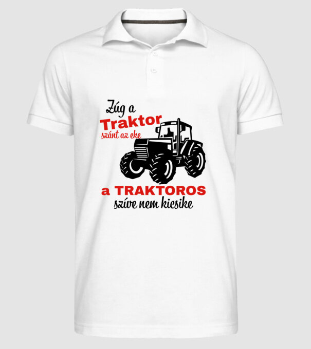  minta fehér pólón
