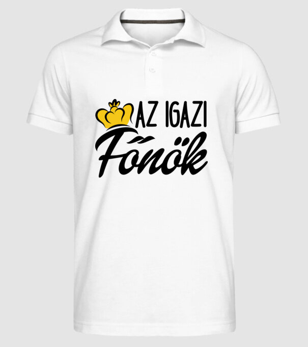 minta fehér pólón