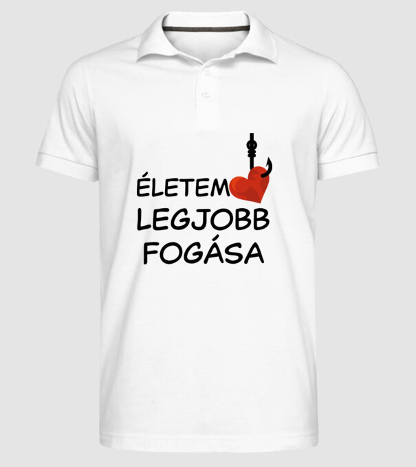  minta fehér pólón