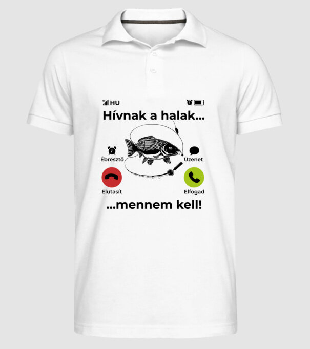  minta fehér pólón