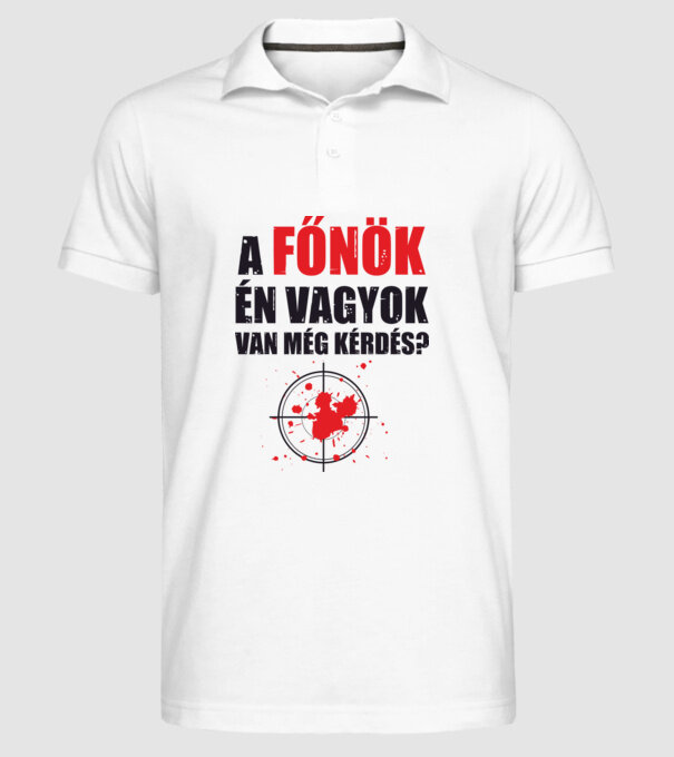  minta fehér pólón