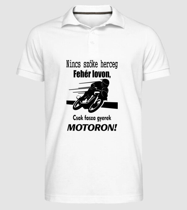  minta fehér pólón