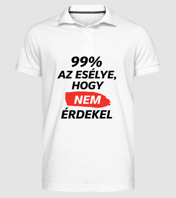  minta fehér pólón