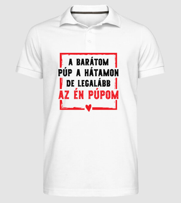  minta fehér pólón