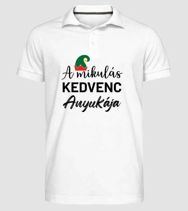  minta fehér pólón