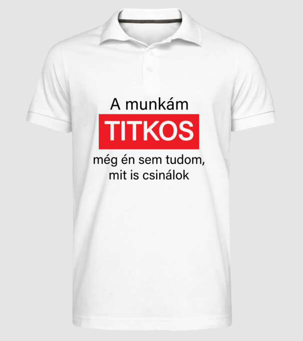  minta fehér pólón