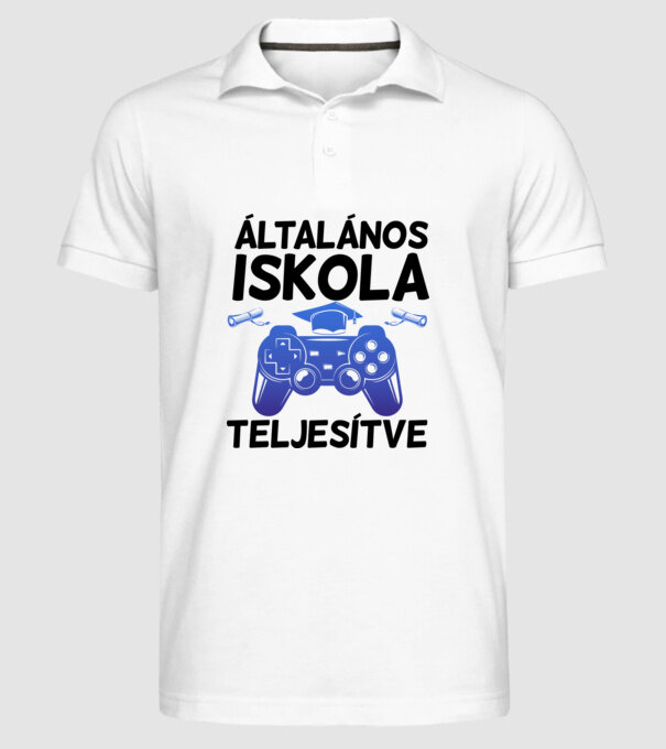  minta fehér pólón