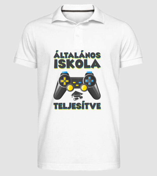 minta fehér pólón