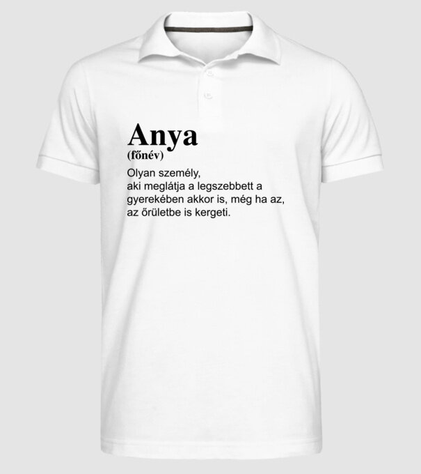  minta fehér pólón