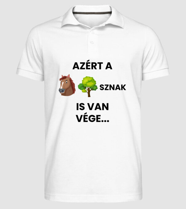  minta fehér pólón