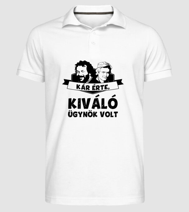  minta fehér pólón