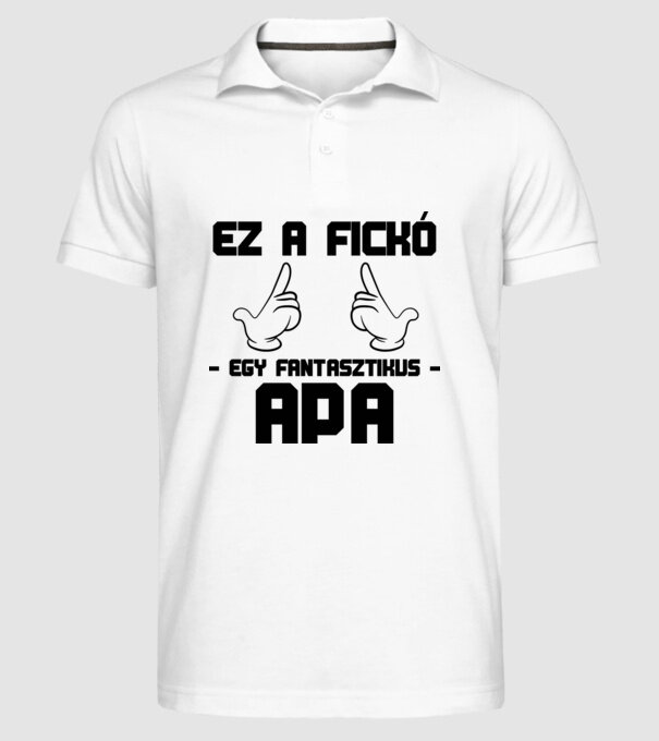  minta fehér pólón