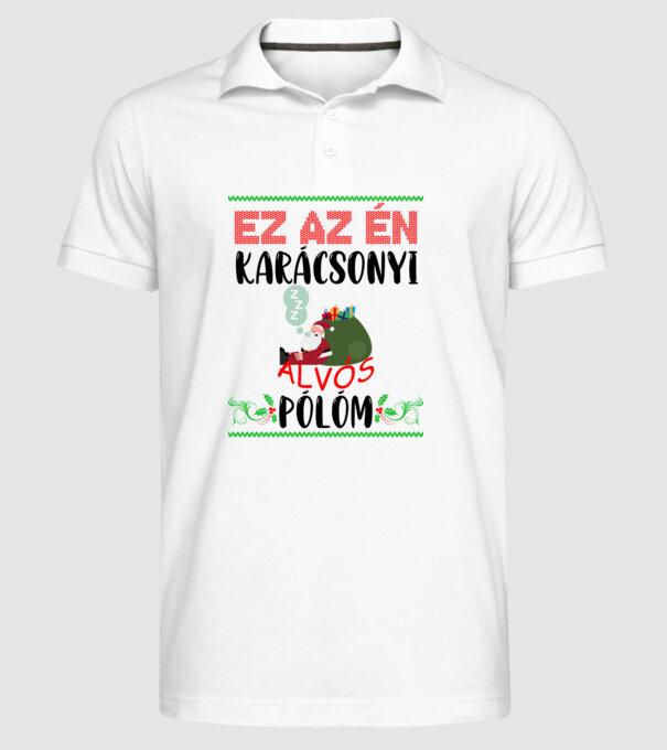  minta fehér pólón
