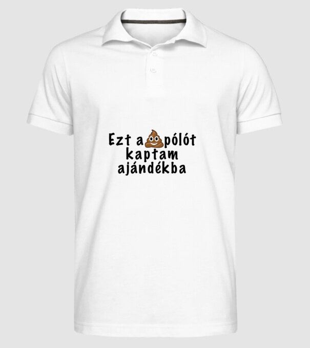  minta fehér pólón