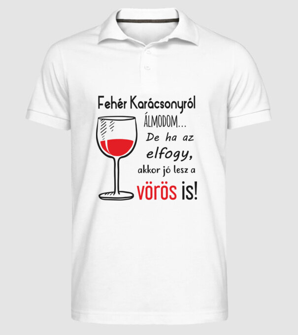  minta fehér pólón