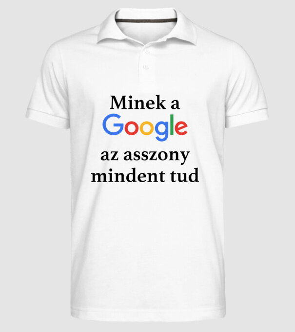  minta fehér pólón
