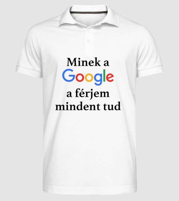  minta fehér pólón