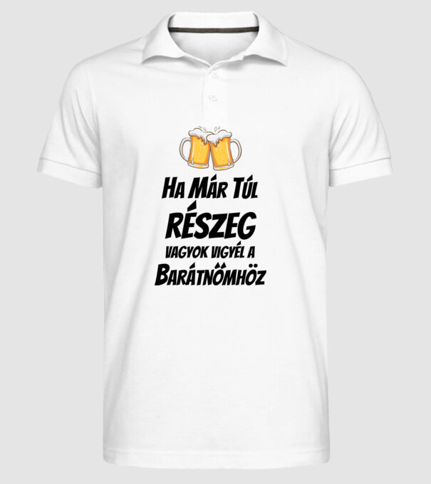  minta fehér pólón
