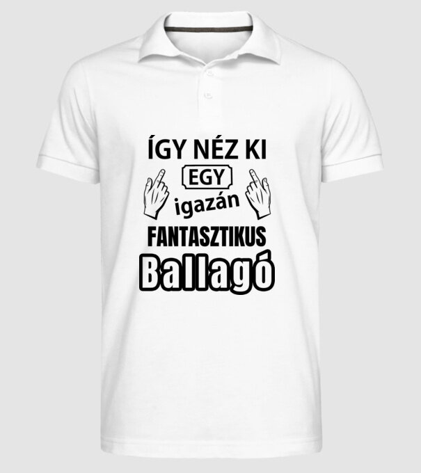  minta fehér pólón
