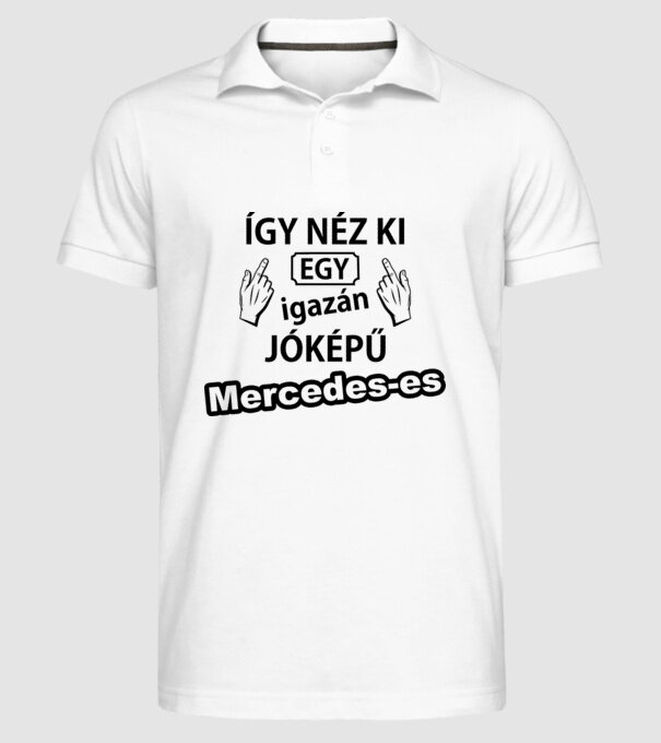  minta fehér pólón