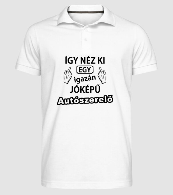  minta fehér pólón