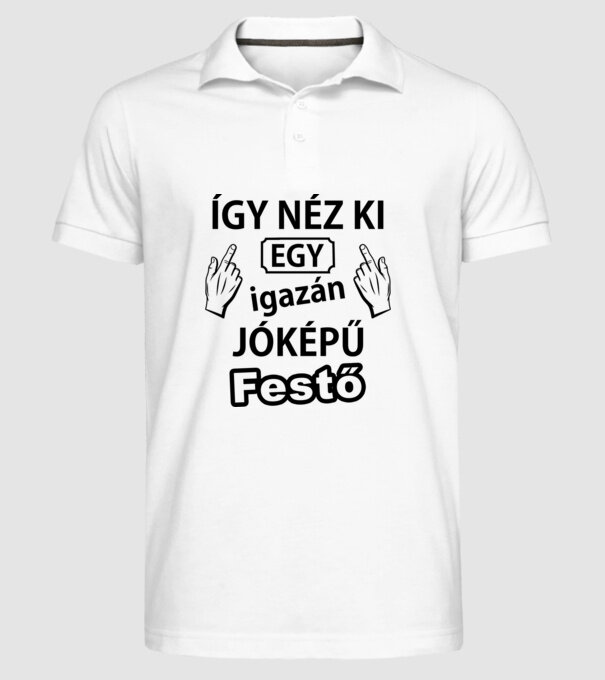  minta fehér pólón