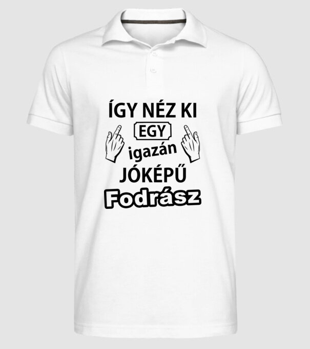  minta fehér pólón