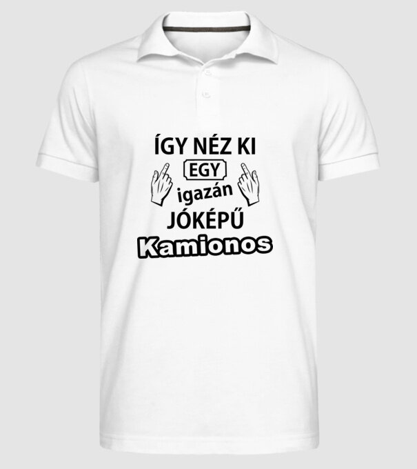  minta fehér pólón