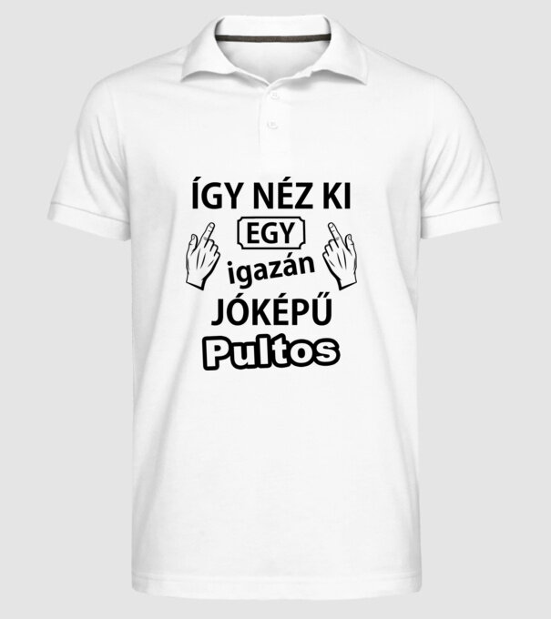  minta fehér pólón