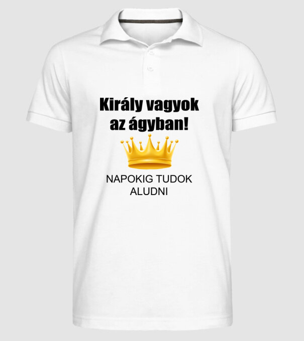  minta fehér pólón