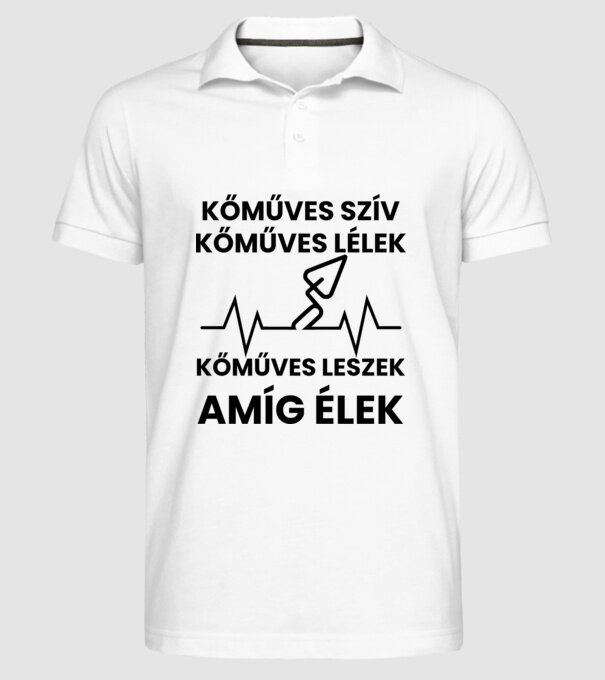  minta fehér pólón