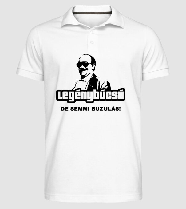  minta fehér pólón