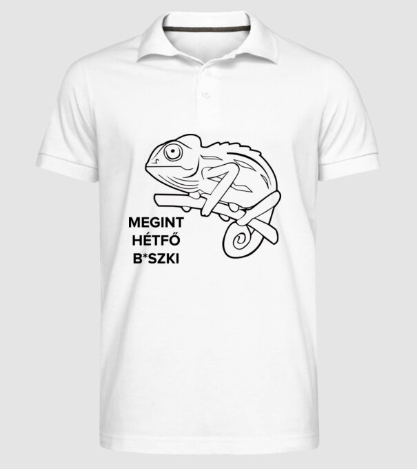  minta fehér pólón
