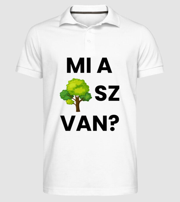  minta fehér pólón