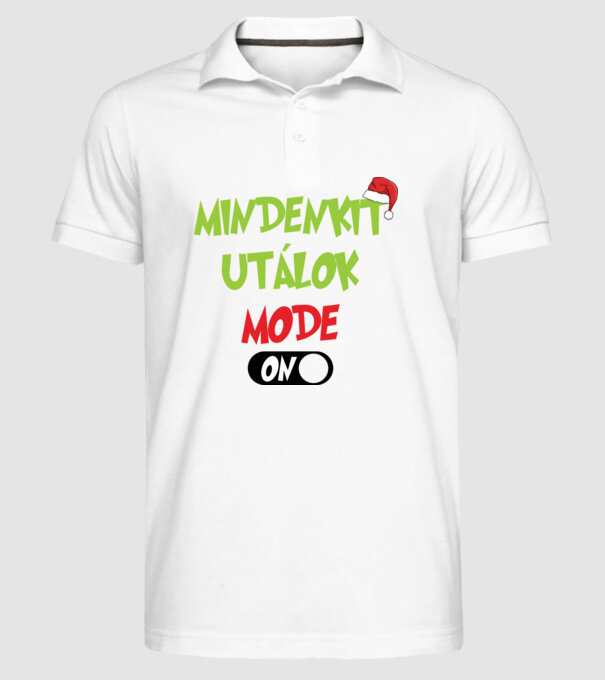  minta fehér pólón