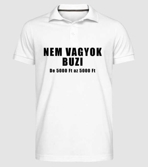  minta fehér pólón
