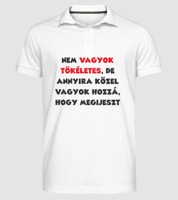  minta fehér pólón