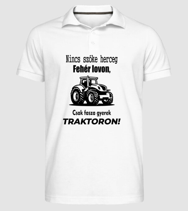  minta fehér pólón